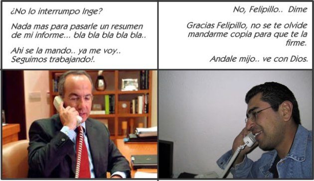 Felipe Calderon Informe Gobierno por Teléfono